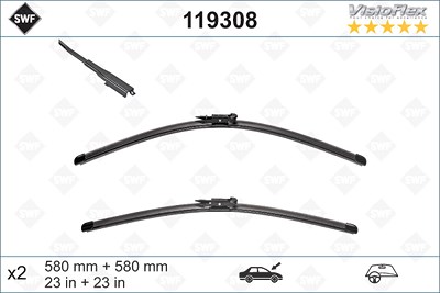 Swf Wischblatt [Hersteller-Nr. 119308] für Cadillac, Saab von SWF