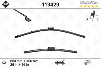 Swf Wischblatt [Hersteller-Nr. 119429] für BMW, Citroën, Ford, Peugeot von SWF