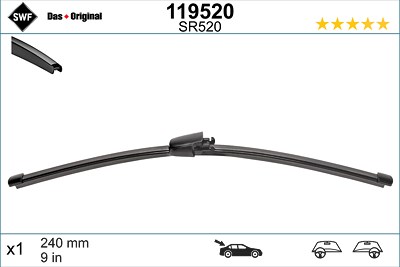 Swf Wischblatt [Hersteller-Nr. 119520] für Citroën, Ford, Mini, Nissan, Renault von SWF