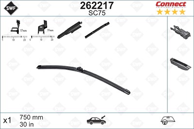 Swf Wischblatt [Hersteller-Nr. 262217] für Citroën, Ds, Ford, Peugeot, Renault von SWF