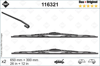 Swf Wischblatt [Hersteller-Nr. 116321] für Nissan von SWF