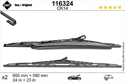 Swf Wischblatt [Hersteller-Nr. 116324] für BMW von SWF