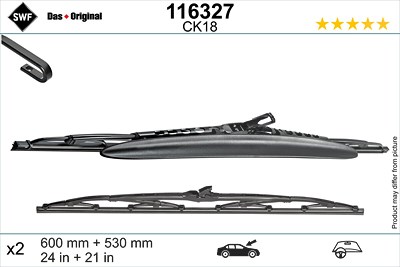 Swf Wischblatt [Hersteller-Nr. 116327] für Citroën, Mitsubishi, Nissan, Opel, Peugeot, Renault, Volvo von SWF