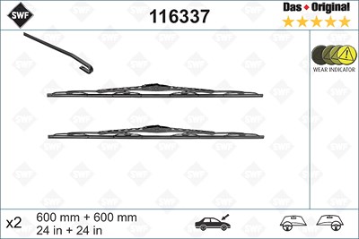 Swf Wischblatt [Hersteller-Nr. 116337] für Opel von SWF