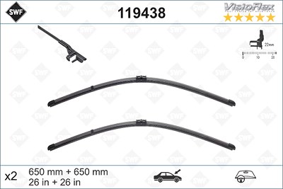 Swf Wischblatt [Hersteller-Nr. 119438] für Mercedes-Benz von SWF