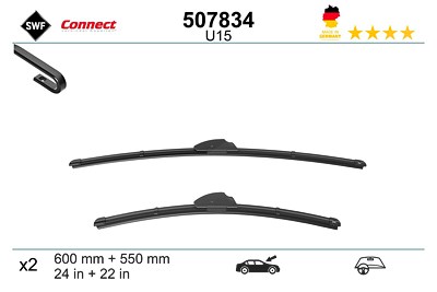 Swf Wischblatt [Hersteller-Nr. 507834] für Chrysler, Dodge, Lancia, Lexus, Mercedes-Benz, Toyota, VW von SWF