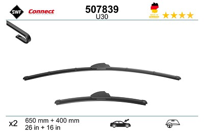 Swf Wischblatt [Hersteller-Nr. 507839] für Honda, Hyundai, Infiniti, Kia, Lexus, Mazda, Nissan, Peugeot, Renault, Subaru, Suzuki, Toyota von SWF