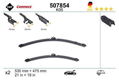 Swf Wischblatt [Hersteller-Nr. 507854] für Seat, Skoda, VW von SWF