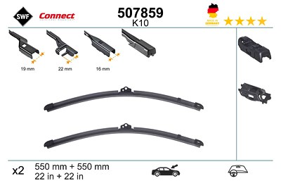 Swf Wischblatt [Hersteller-Nr. 507859] für Land Rover, Mercedes-Benz, Mini, VW von SWF