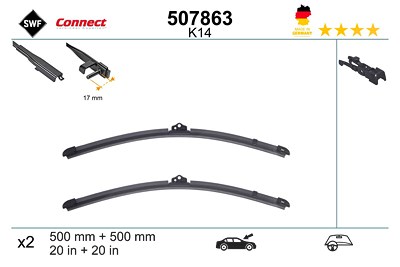 Swf Wischblatt [Hersteller-Nr. 507863] für BMW von SWF