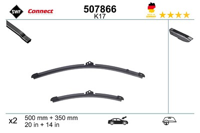 Swf Wischblatt [Hersteller-Nr. 507866] für Renault, Smart von SWF