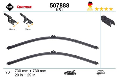 Swf Wischblatt [Hersteller-Nr. 507888] für Ford von SWF