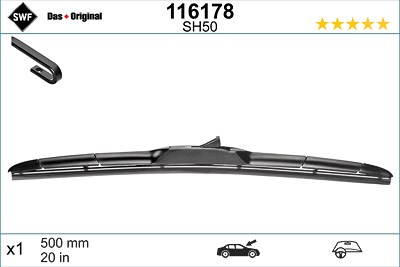 Swf Wischblatt [Hersteller-Nr. 116178] für Honda, Kia, Land Rover, Subaru, Suzuki, Toyota von SWF