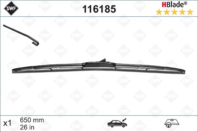 Swf Wischblatt [Hersteller-Nr. 116185] für Toyota, Suzuki, Subaru, Renault, Mitsubishi, Mazda, Nissan, Kia, Hyundai, Land Rover, Lexus, Jeep, Honda von SWF