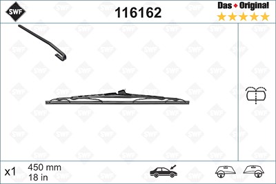 Swf Wischblatt [Hersteller-Nr. 116162] für Jaguar, Renault von SWF