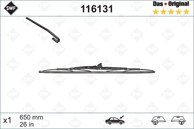 Swf Wischblatt [Hersteller-Nr. 116131] für Land Rover, Peugeot von SWF