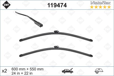 Swf Wischblatt [Hersteller-Nr. 119474] für Mercedes-Benz von SWF