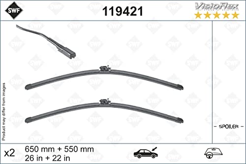Wischblatt ORIGINAL VISIOFLEX SET Vorne von SWF 2 Flachbalkenwischblatt Flachbalkenwischblatt (119421) Wischblatt Scheibenreinigung Scheibenwischer, Scheibenwischer, Wischer von Valeo