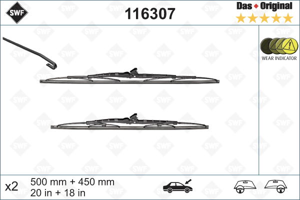 Wischblatt vorne SWF 116307 von SWF