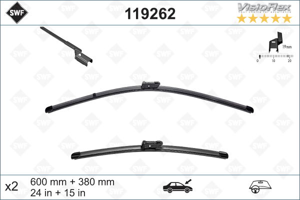 Wischblatt vorne SWF 119262 von SWF