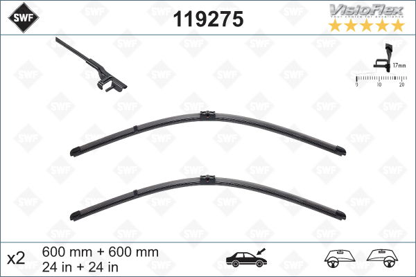 Wischblatt vorne SWF 119275 von SWF