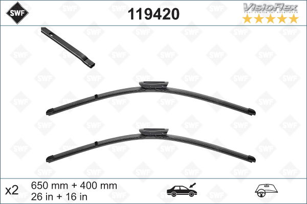 Wischblatt vorne SWF 119420 von SWF