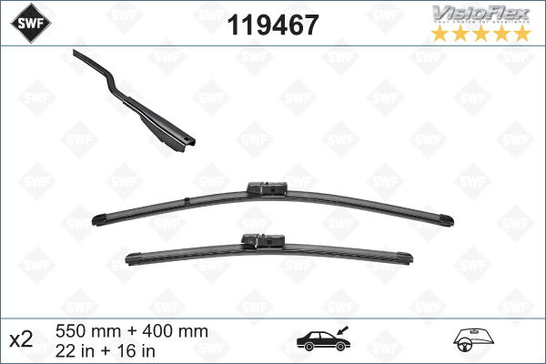 Wischblatt vorne SWF 119467 von SWF