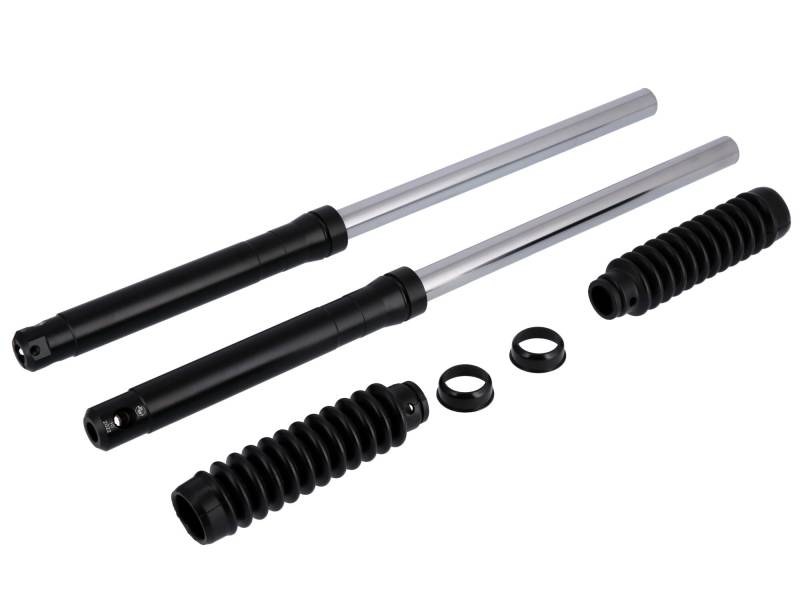 Set: Telegabel für Trommelbremse, Schwarz - Simson S50, S51, S53, S70, S83 von SWH suspension