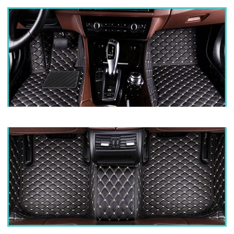 Auto Matten Auto-Fußmatten Für Jaguar Für F-PACE 2016-2020 Benutzerdefinierte Auto-Fußpolster Automobil-Teppichabdeckung Innenausstattung Auto Fussmatten(BLAKE-BEIGE) von SWHSWQ