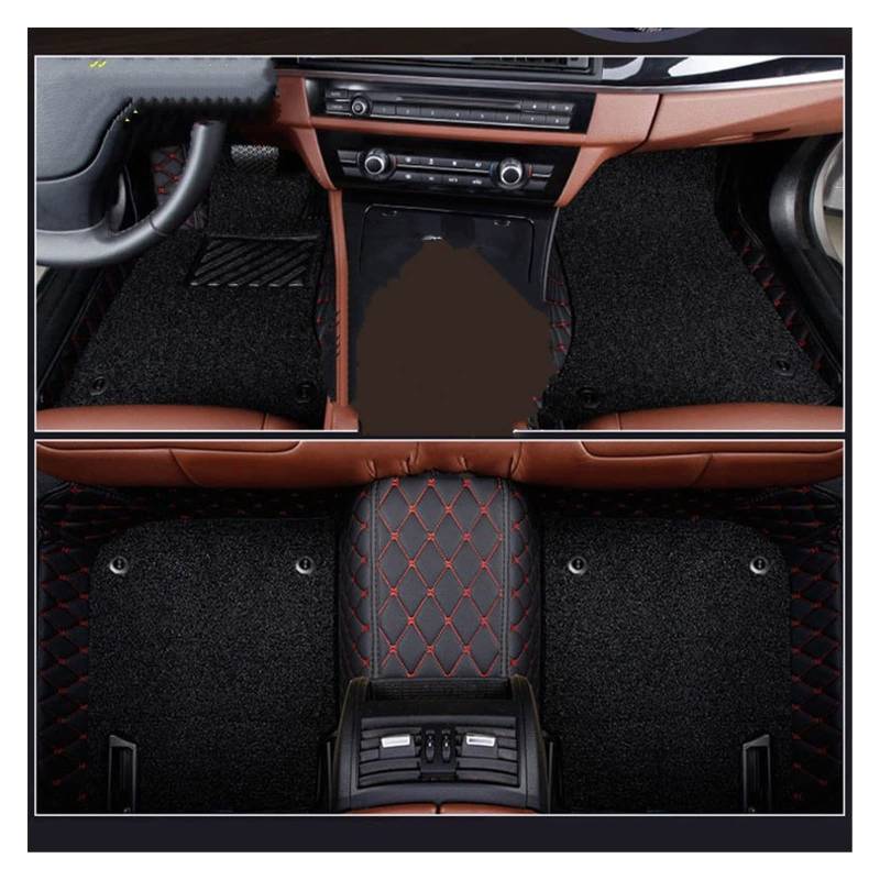 Auto Matten Auto-Fußmatten für Cadillac für Cts Zubehör Teppiche Autoinnenraum Auto Fussmatten(Double layer10) von SWHSWQ