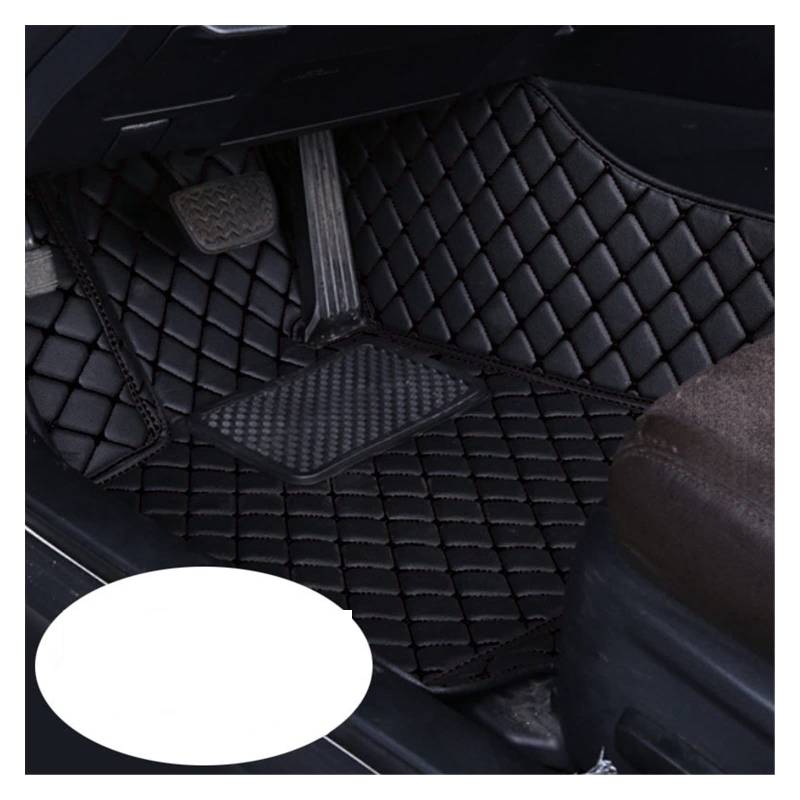 Auto Matten Benutzerdefinierte Teppiche Auto-Innenraum-Fußmatte Pads Schwarz Zubehör Auto-Fußmatten Für Toyota Für RAV4 2007-2013 Auto Fussmatten(Front 1pcs blk black) von SWHSWQ