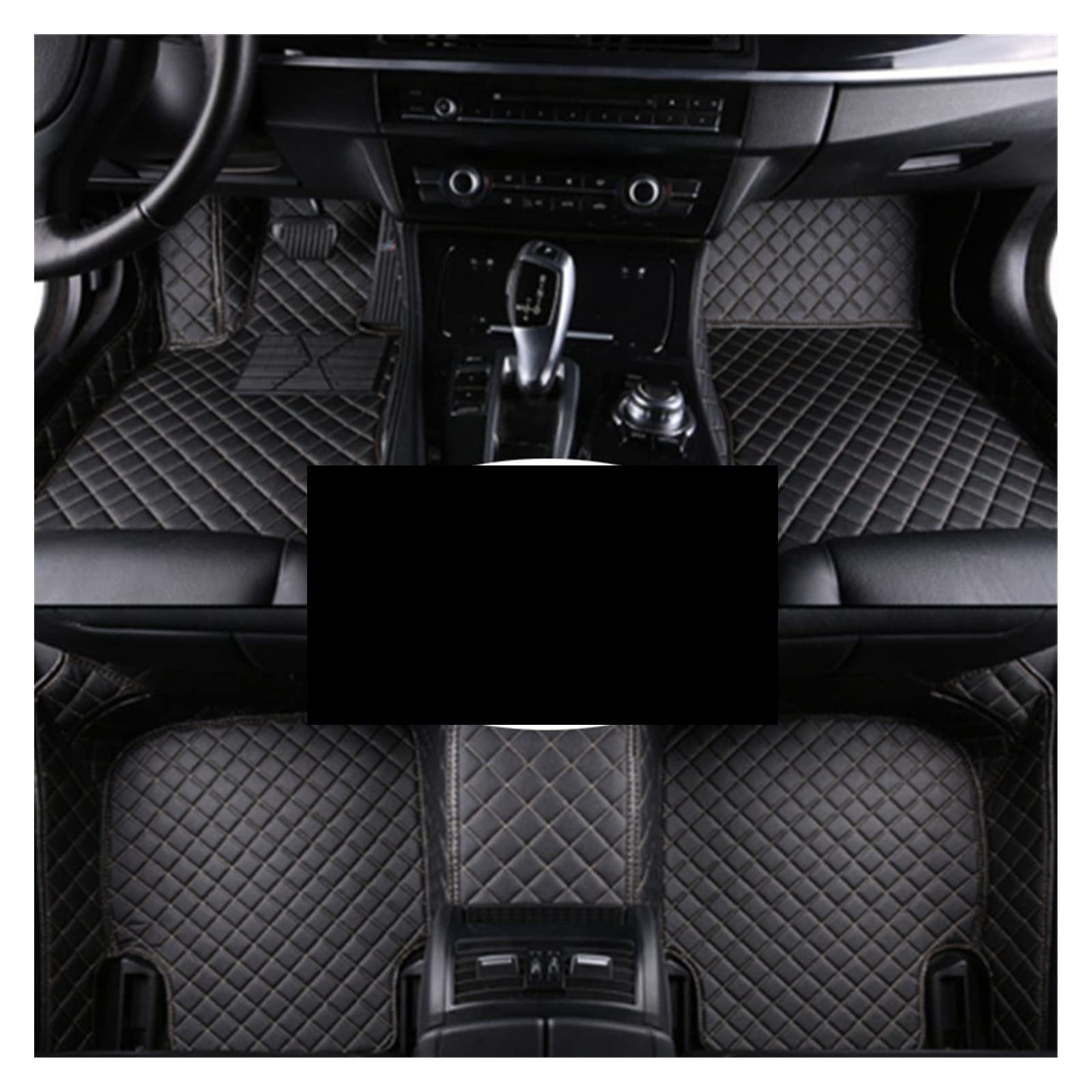 Auto Matten Für Hyundai Für Azera 2011-2017 Auto-Fußmatten Auto-Innenausstattung Wasserdichter Teppich Armaturenbrett Fußmatten Auto Fussmatten(LHD(3pcs) bk black) von SWHSWQ