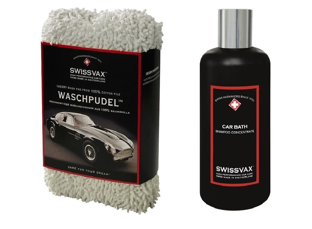 Swizöl/Swissvax Car Wash Kit Einsteiger-Set mit Waschpudel, Car Bath von SWISSVAX