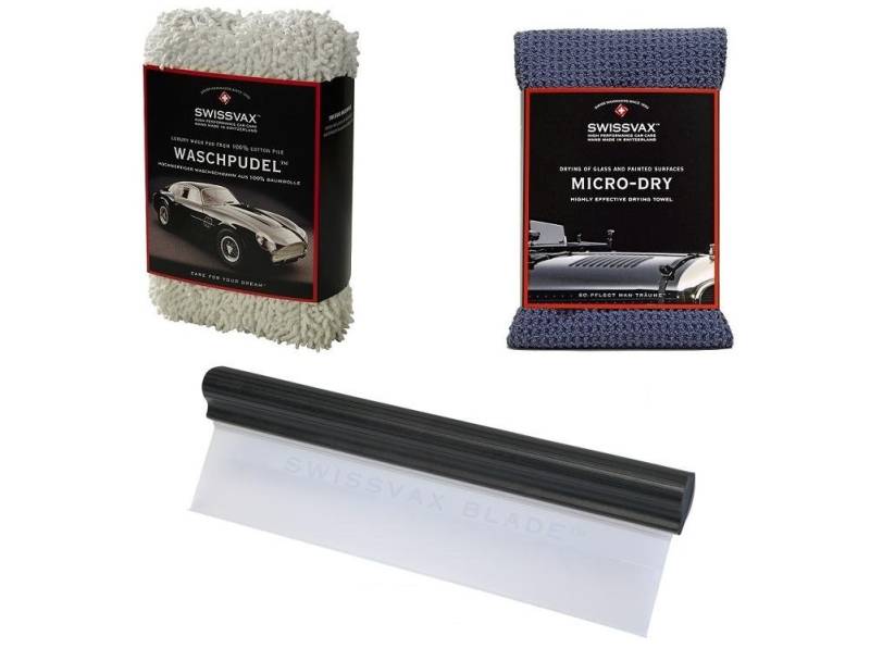 Swizöl/Swissvax Car Wash Kit Profi-Set mit Waschpudel, Micro Dry, Hydralip von SWISSVAX