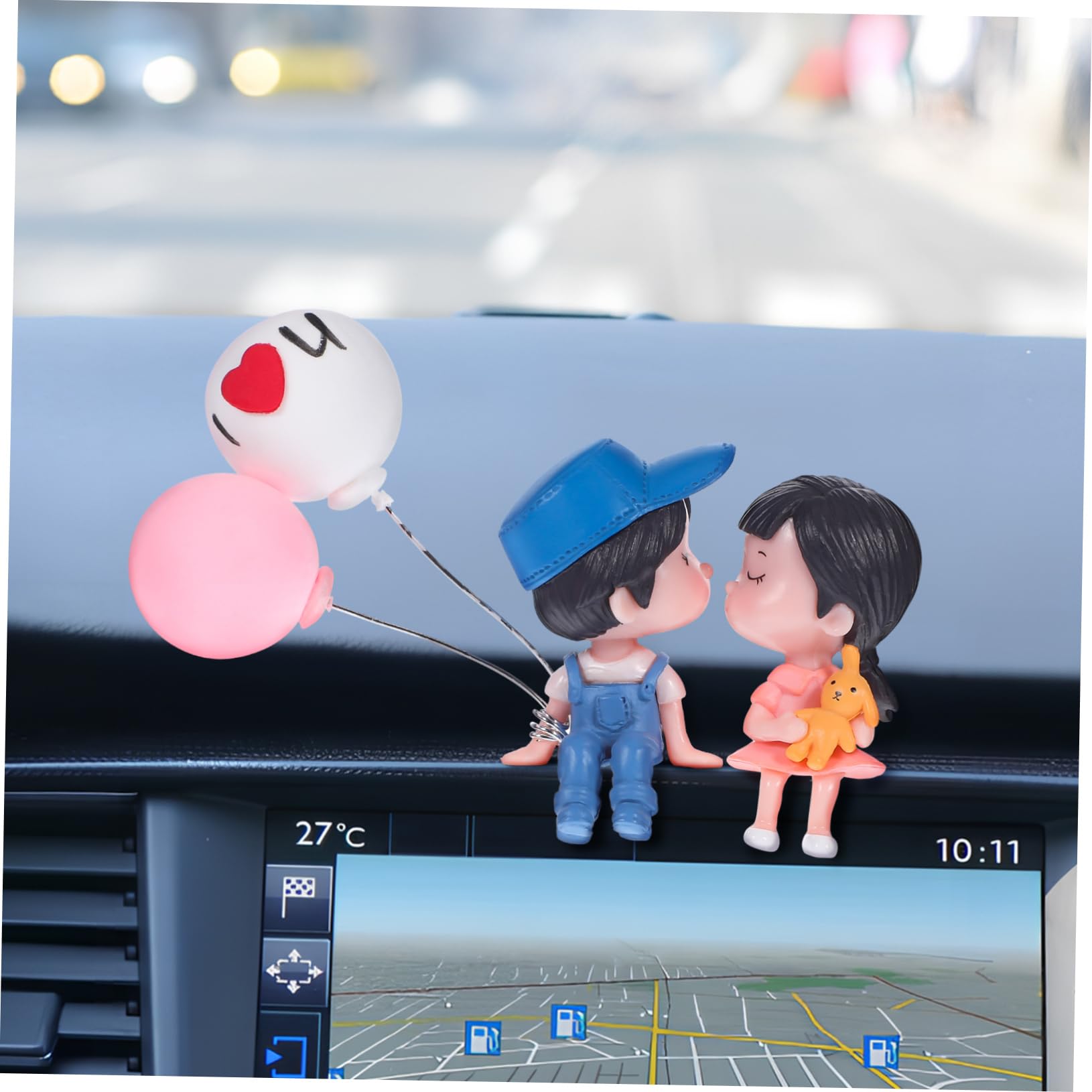 SWOOMEY 1 Paar auto dekoration Dinge Figur Armaturenbrett Gadget Sachen bookshelf decor bücherregal dekoration auto4parts pkw zubehör Paar-Statue Valentinstag Handwerk Harz von SWOOMEY