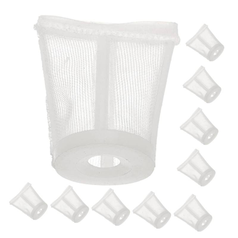 SWOOMEY 10St Spritzpistolenfilter Sieb Aerzinity Tee-Ei Wasserkocher auf dem Herd luftlos Abfluss Farbspritzfilter Mesh 120-Mesh-Farbspritzfilter Spritzschirm Kunststoff-Nylon von SWOOMEY