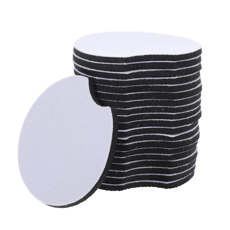 SWOOMEY 20Pcs Dye Sublimation Coaster Tape Für Sublimation Car Sublimation Blanks Sublimation Coasters Blanks Car Cup Coasters Sublimation Car Coasters Blanks Cup Pad Neopren Weiß von SWOOMEY