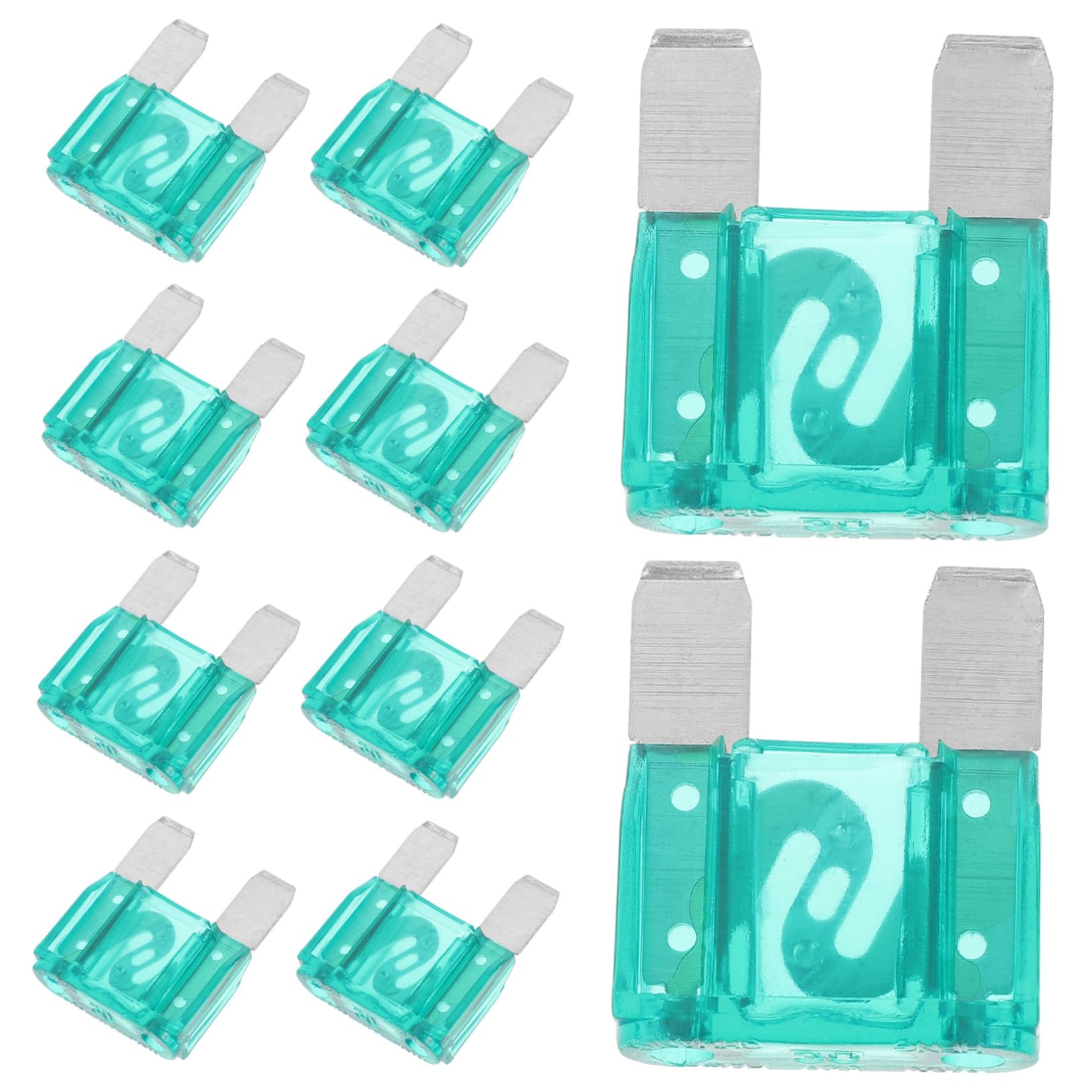 SWOOMEY 20St Auto Sicherung Bausatz süßes Autozubehör Haustier Auto- Mini Fuse Holder Fuse Box flachsicherungen kfz EIN Muss für EIN Wohnmobil Auto ersatzteile Plastik Light Green von SWOOMEY