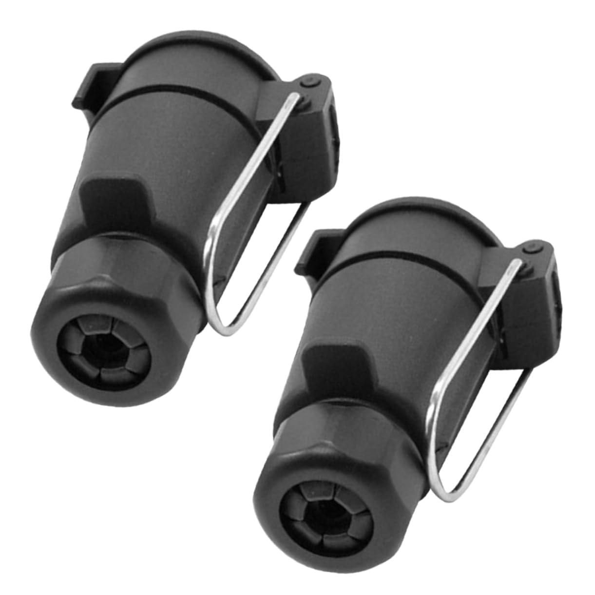 SWOOMEY 2pcs 13 LKW-Steckdose Draht Steckdosen Anhänger Stift Adapter Wechselrichter Auslauf Stromkabel Für Sattelschlepper Stecker Anschlüsse Aluminium Black von SWOOMEY