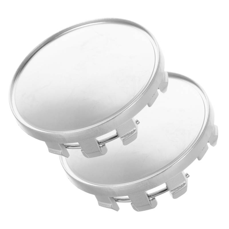 SWOOMEY 2pcs Radkappen Mittelkappen Kappen Abdecken Nabenmittelkappe Nabenkappen Für Felgen Hub Nabenkappen Für Autoräder Rollcenter -Kappe Modern Radnabenkappen Kappenabdeckung Silver Abs von SWOOMEY