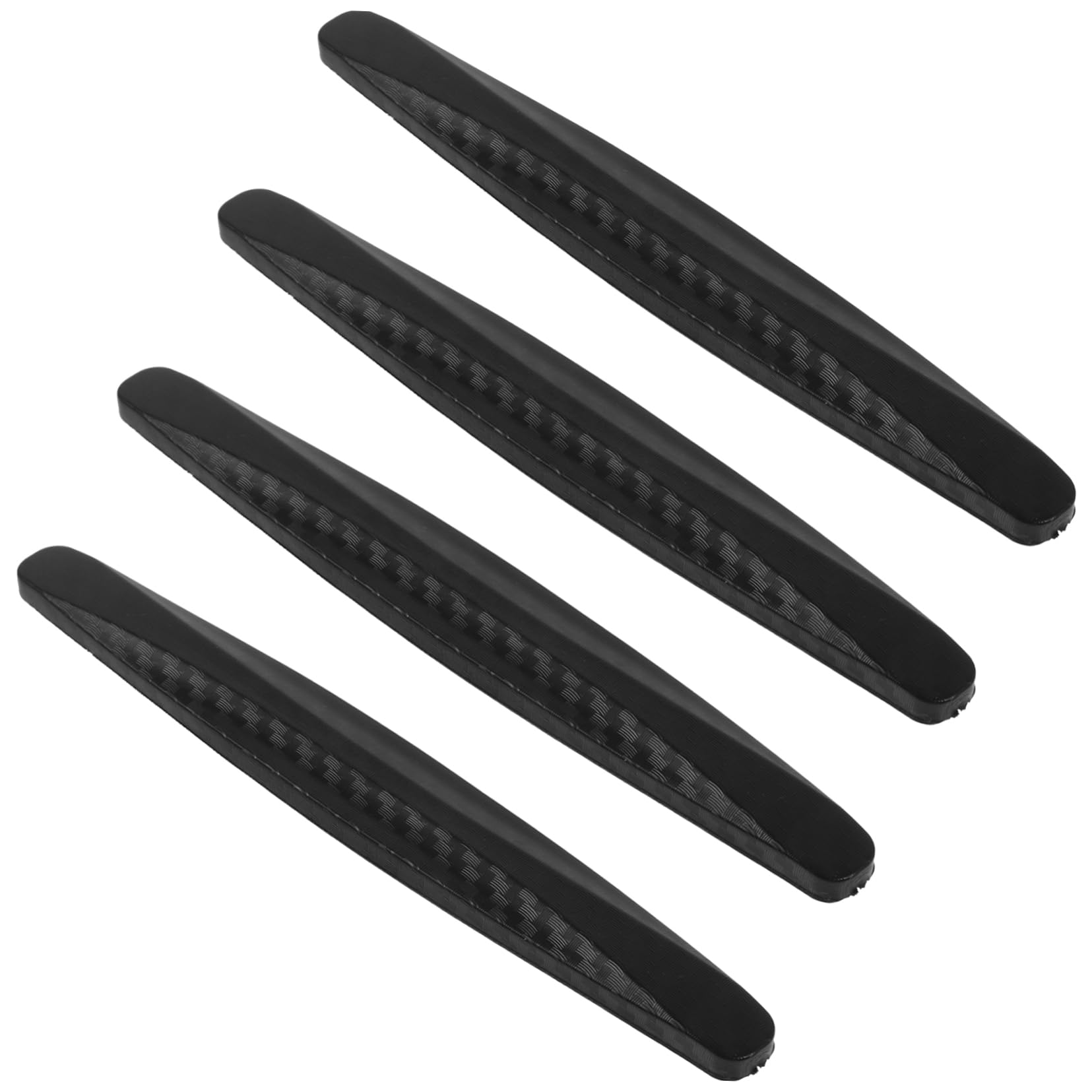 SWOOMEY 4 Stück Stoßleiste Türstopper Autofüller Autotür D-förmig Türblocker Sperre Auto kantenschutz car Door Protector Kfz-Kantenschutz Autotürleiste zum Schutz Türkantenschutz PVC Black von SWOOMEY