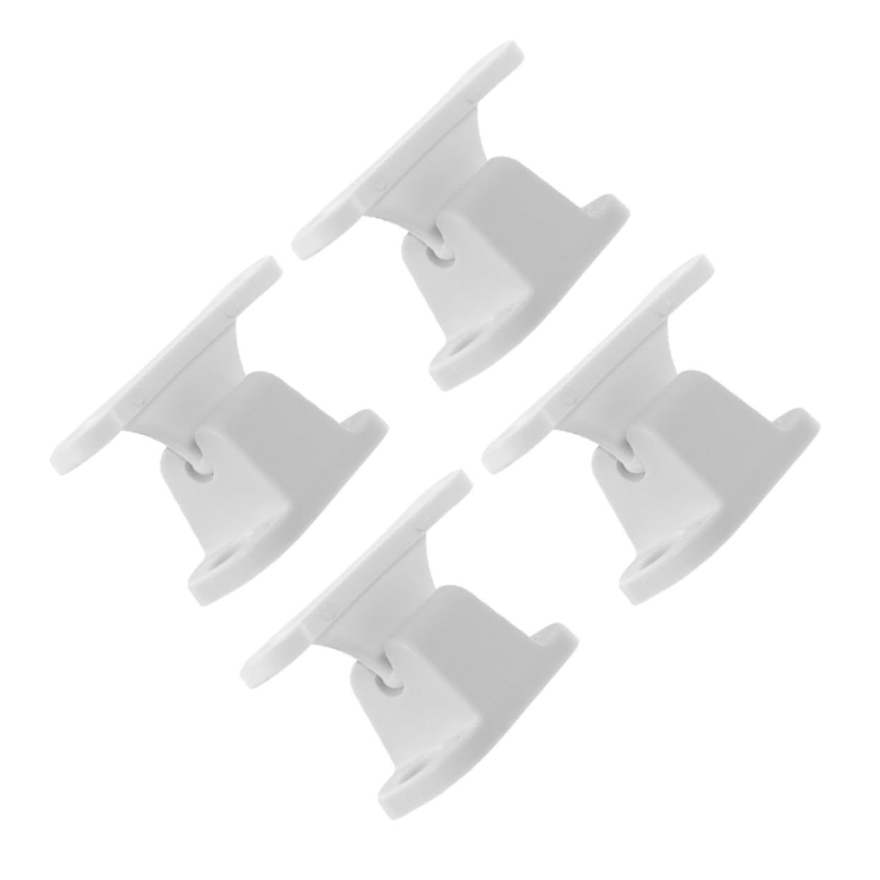 SWOOMEY 4 Stück T-förmige Lagertorabsaugung Tortürstopper sperren tragbar Stecker Anhänger Türhaltewerkzeug Türverschluss Türstopper in T-Form Türhaltehaken Wohnmobil Türstopper Nylon Weiß von SWOOMEY