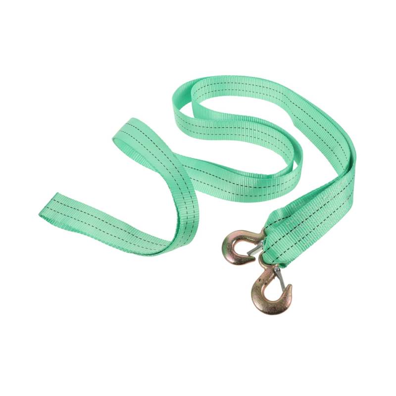 SWOOMEY Abschleppseil Abschleppen Karabinerhaken Schwere Ausführung Abschlepphaken Bungee-seile Mit Haken Anhängerkupplung Bungee Seil Windenhaken Schleppkabel Polyester Light Green von SWOOMEY