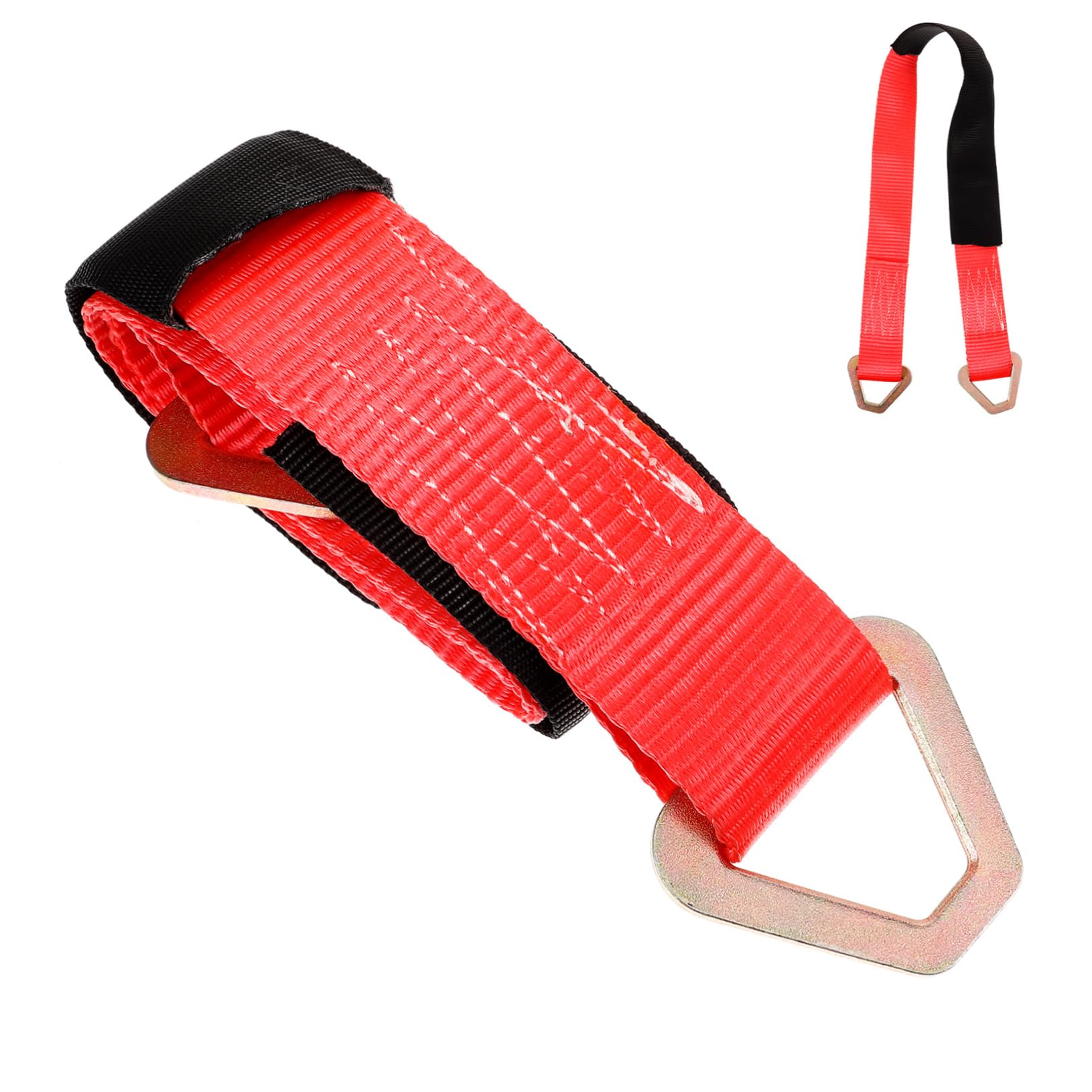 SWOOMEY Anhänger-abschleppgurt Kabelbinder Haken Gepäckband Knöchelriemen Für Kabelmaschine Taschenriemen Heben Ratsche Riemen Einziehbar Fitness-armbänder Bungee Bergungsseil Schleife Rot von SWOOMEY