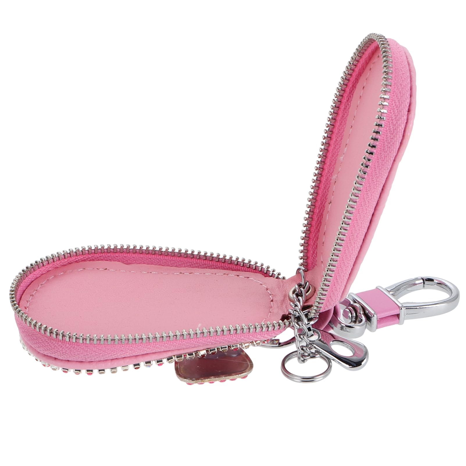 SWOOMEY Bling Autoschlüsseletui Für Damen, Elegante Rosa Schlüsselanhänger-Abdeckung, Glitzernde Strasssteine, Schützende Kristall-schlüsselhülle, Stilvolles Schlüsselanhänger-zubehör von SWOOMEY