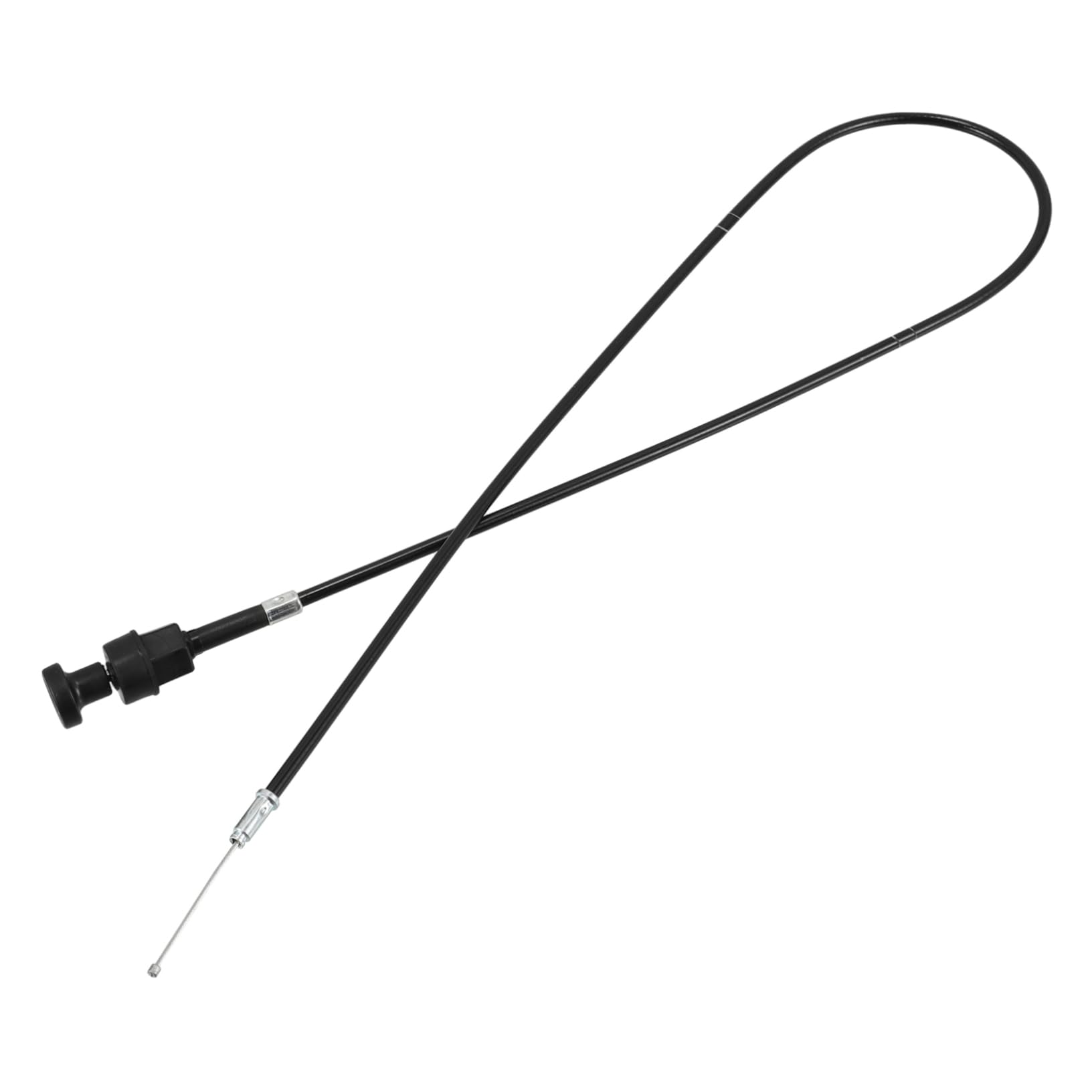 SWOOMEY Gaszug Bausatz Lenker Ventilfederspanner Ratschengurt Bluter Choke-Kabel Gasgriff Kabel Gasgriff Steuerung Buggys Austausch des Chokekabels Chokekabel für ATV Metall Black von SWOOMEY