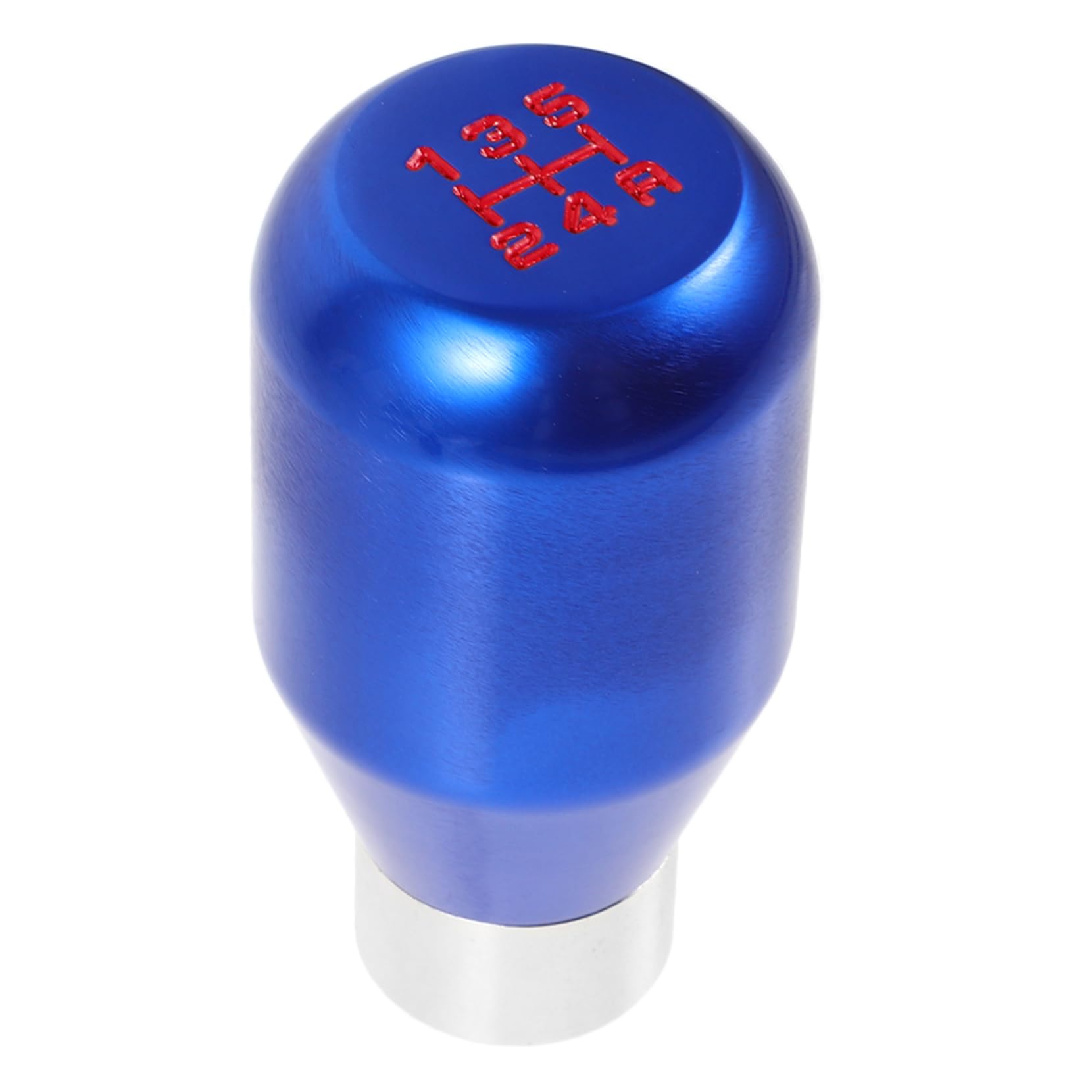 SWOOMEY Modifizierter Getriebekopf Lenkung Auto-Schalthebelhaube Bausatz Knöpfe Switch Button Shift knob Auto ersatzteile Schaltknauf manueller Gang Gangschaltung Aluminiumlegierung Blue von SWOOMEY