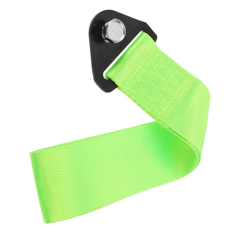 SWOOMEY Modifiziertes Abschleppseil Rad Abschleppstange Abschleppgurthaken Verriegeln Auto-Gadgets Rennwagen Abschleppkette Racing Abschleppgurt Anhängerkupplung Außen Nylon Light Green von SWOOMEY