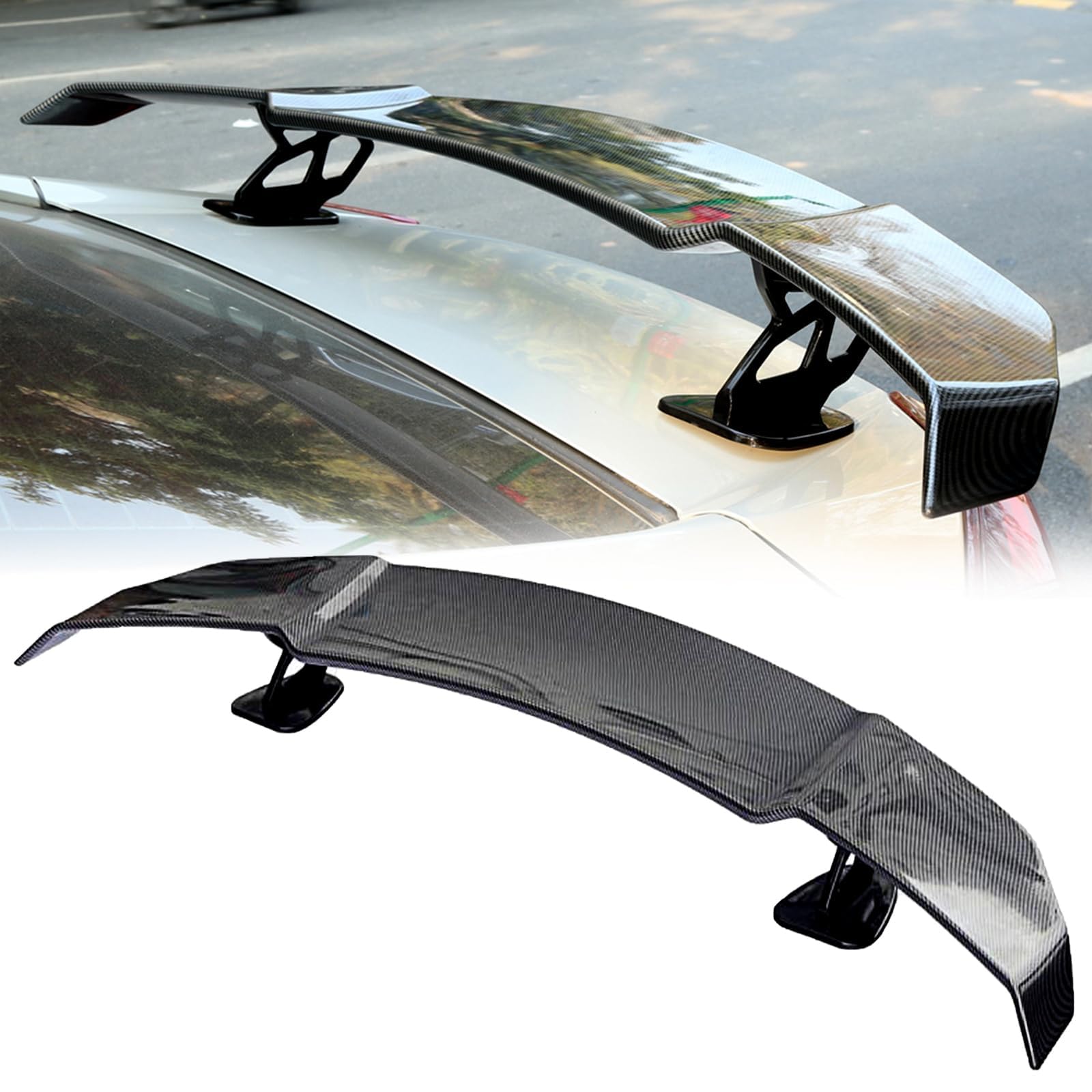 Auto Heckspoiler für D22 2011-2013,Universal Austauschbar Auto Kofferraum Spoiler Auto Heckflügel-Dekoration,A von SWSKJELE