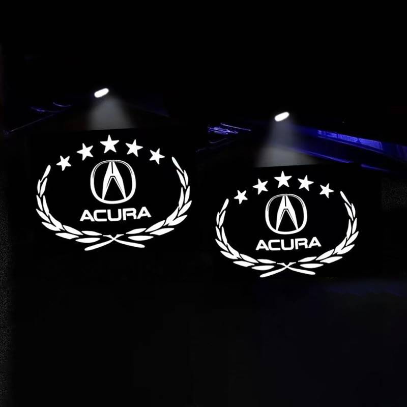 Autotür Licht Projektor Türbeleuchtung für Acura RDX RL RLX RSX SLX TL TLX TSX ZDX,LED Schatten Willkommen Autotür Türbeleuchtung Zubehör,4pcs von SWSKJELE